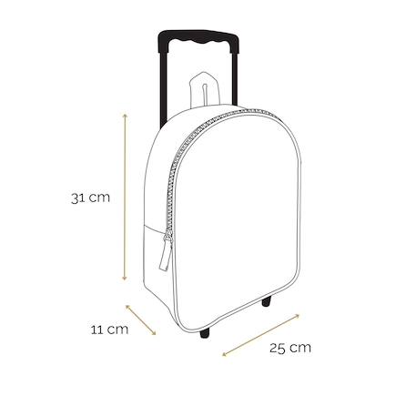 Sac à dos à roulettes maternelle pat'patrouille Bleu 5 - vertbaudet enfant 