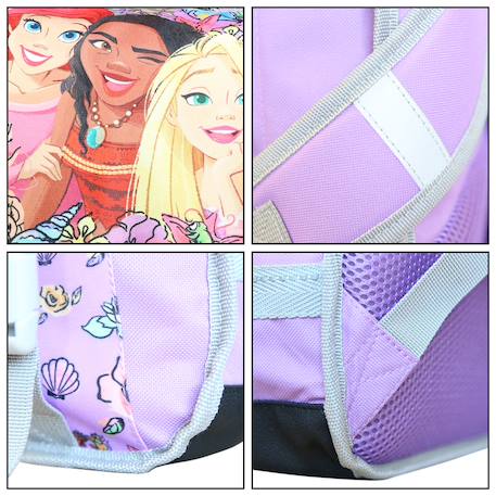 Cartable scolaire primaire princesses  fleurs Violet 6 - vertbaudet enfant 