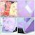 Cartable scolaire primaire princesses  fleurs Violet 6 - vertbaudet enfant 