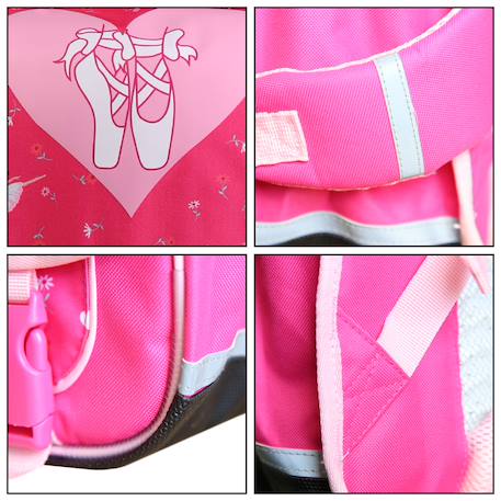Cartable scolaire primaire phileas danseuses Rose 6 - vertbaudet enfant 