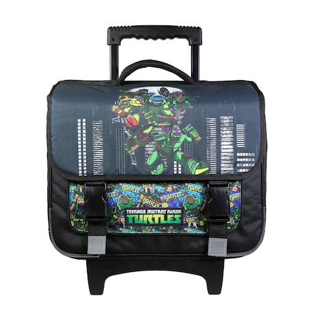 Garçon-Accessoires-Cartable scolaire à roulettes tortues ninja
