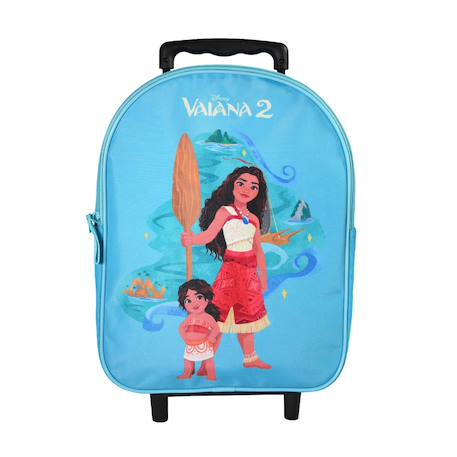 Sac à dos scolaire à roulettes maternelle vaiana disney Bleu 1 - vertbaudet enfant 