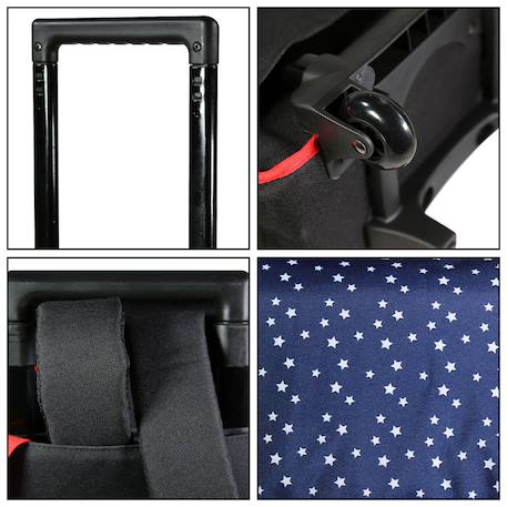 Cartable scolaire à roulettes phileas usa Bleu 6 - vertbaudet enfant 