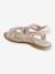 Sandales scratchées en cuir fille collection maternelle rose métallisé 4 - vertbaudet enfant 