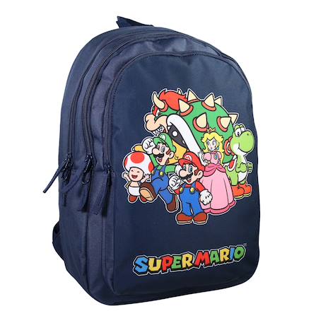 Sac à dos scolaire primaire super mario Bleu 2 - vertbaudet enfant 