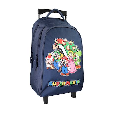 Sac à dos à roulettes primaire super mario Bleu 2 - vertbaudet enfant 