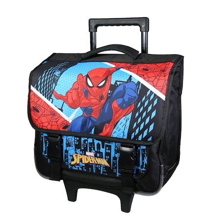 Cartable scolaire à roulettes spiderman Bleu 2 - vertbaudet enfant 