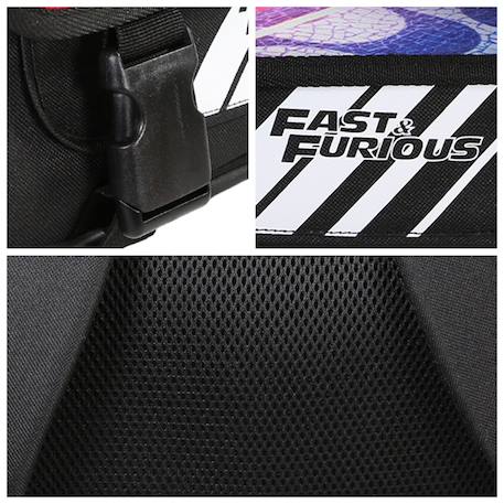 Cartable scolaire primaire fast and furious Noir 6 - vertbaudet enfant 