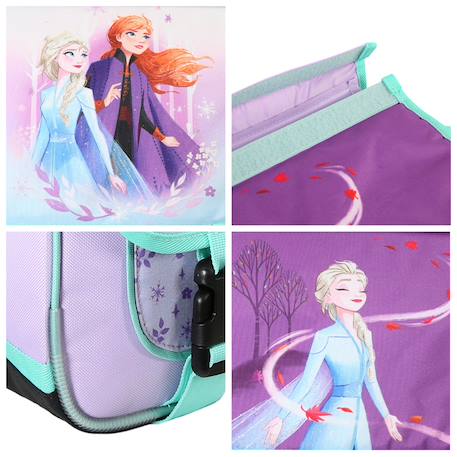 Cartable scolaire primaire rabat réversible la reine des neiges Violet 6 - vertbaudet enfant 