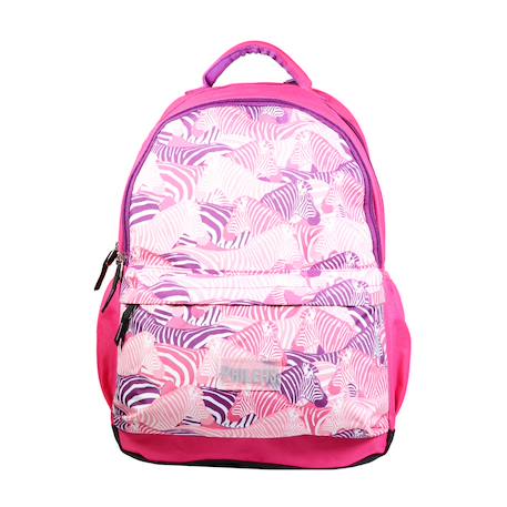 Sac à dos scolaire phileas  zèbre Rose 1 - vertbaudet enfant 