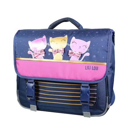 Cartable scolaire primaire lili lou x phileas Bleu 2 - vertbaudet enfant 