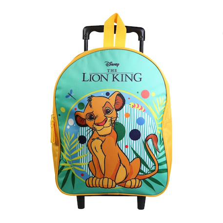 Sac à dos à roulettes maternelle le roi lion Vert 1 - vertbaudet enfant 