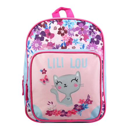 Sac à dos avec poche maternelle  lili lou Rose 1 - vertbaudet enfant 