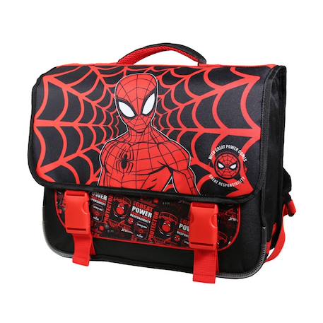 Cartable scolaire primaire spiderman Noir 2 - vertbaudet enfant 