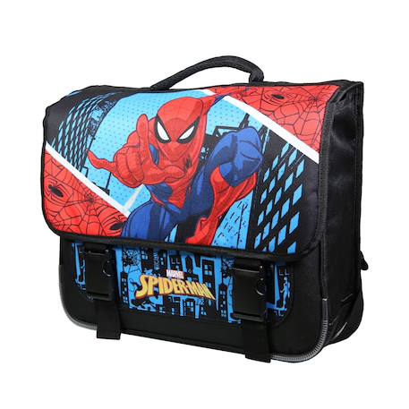 Cartable scolaire primaire spiderman skyscrapers Bleu 2 - vertbaudet enfant 
