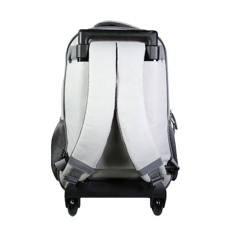 Sac à dos scolaire à roulettes offshore  fleurs Gris 4 - vertbaudet enfant 