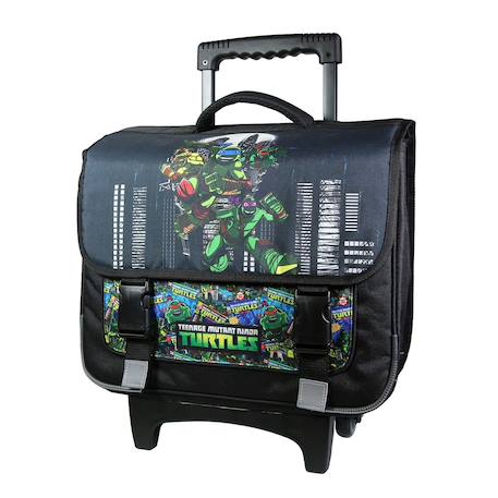 Cartable scolaire à roulettes tortues ninja Noir 2 - vertbaudet enfant 