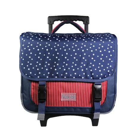 Cartable scolaire à roulettes phileas usa Bleu 1 - vertbaudet enfant 