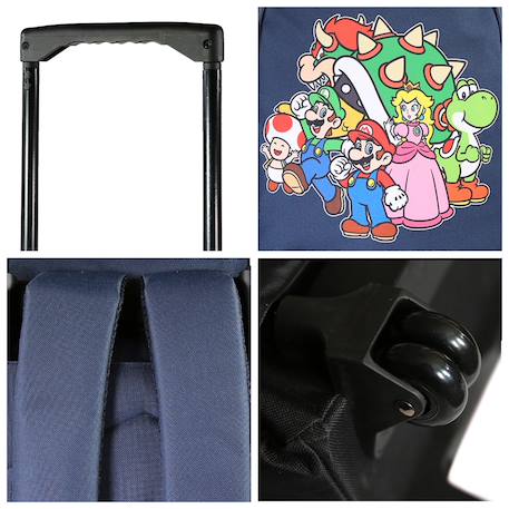 Sac à dos à roulettes primaire super mario Bleu 5 - vertbaudet enfant 