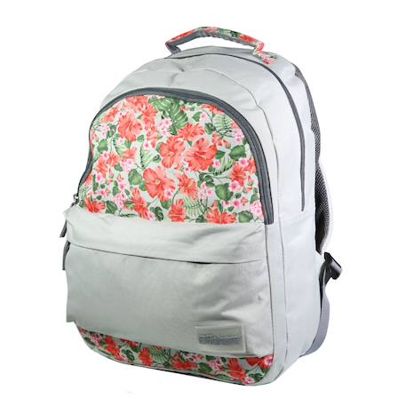 Sac à dos scolaire offshore  fleurs Bleu 2 - vertbaudet enfant 