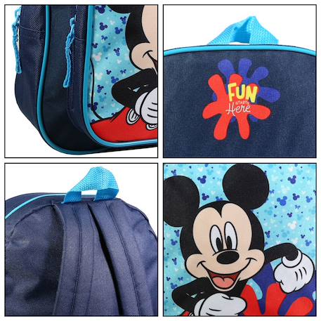 Sac à dos  avec poche maternelle disney mickey Bleu 6 - vertbaudet enfant 