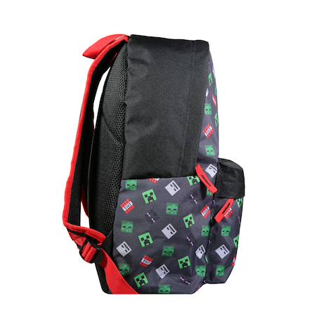 Sac à dos scolaire primaire minecraft Noir 3 - vertbaudet enfant 
