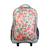 Sac à dos scolaire à roulettes offshore  fleurs Gris 1 - vertbaudet enfant 