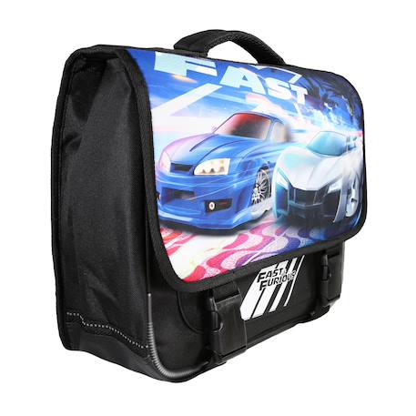 Cartable scolaire primaire fast and furious Noir 2 - vertbaudet enfant 
