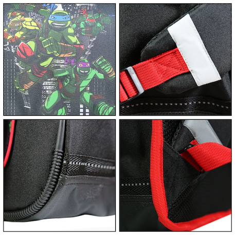 Cartable scolaire primaire tortues ninja Noir 6 - vertbaudet enfant 
