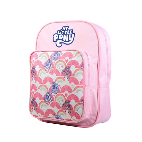 Sac à dos avec poche maternelle  my little pony arc en ciel Rose 2 - vertbaudet enfant 