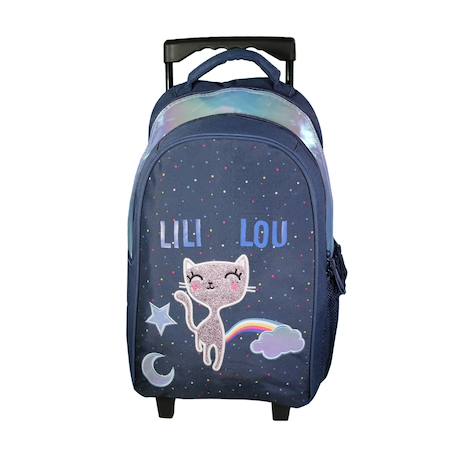 Sac à dos à roulettes primaire lili lou bleu Bleu 1 - vertbaudet enfant 