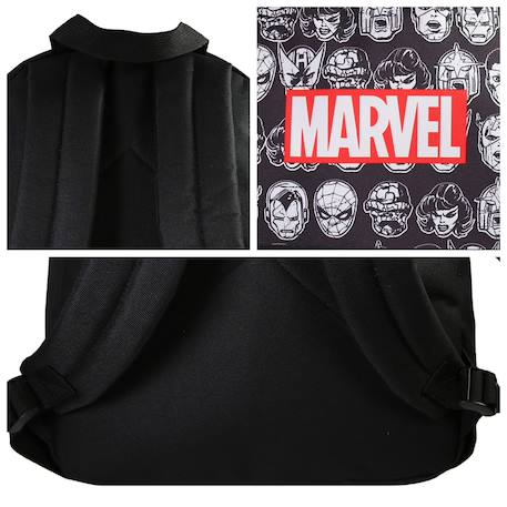 Sac à dos scolaire primaire et secondaire avengers marvel Noir 5 - vertbaudet enfant 