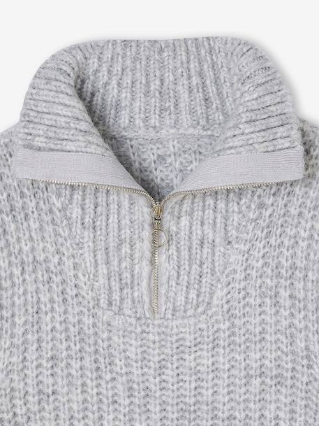 Pull camionneur sans manches fille gris chiné 5 - vertbaudet enfant 