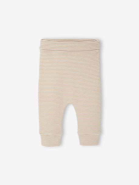 Ensemble naissance évolutif 4 pièces body + legging + bavoir + doudou écru 6 - vertbaudet enfant 