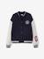 Blouson teddy en molleton avec détail numéro manche fille marine 1 - vertbaudet enfant 