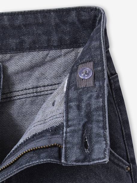 Jean large poches charpentier fille bleu moyen+denim gris 14 - vertbaudet enfant 