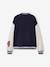 Blouson teddy en molleton avec détail numéro manche fille marine 2 - vertbaudet enfant 