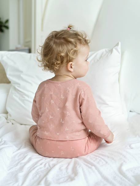 Ensemble naissance fleuri rose 9 - vertbaudet enfant 