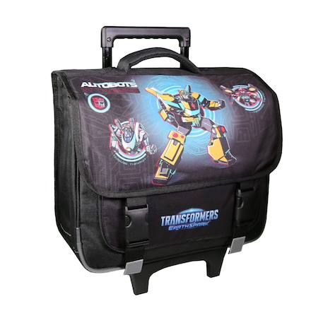 Cartable scolaire à roulettes primaire transformers Noir 2 - vertbaudet enfant 