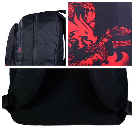 Sac à dos scolaire primaire donjons & dragons Noir 5 - vertbaudet enfant 