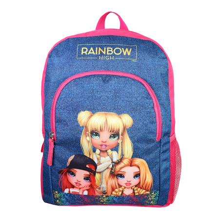 Fille-Sac à dos scolaire avec poche rainbow high