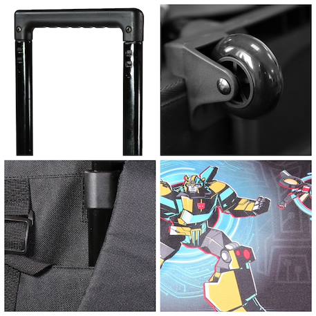 Cartable scolaire à roulettes primaire transformers Noir 5 - vertbaudet enfant 