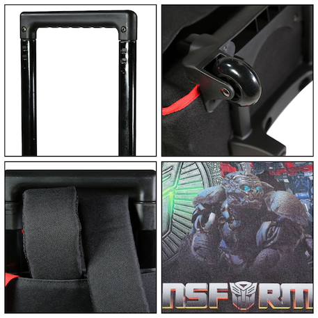 Cartable scolaire à roulettes transformers Noir 6 - vertbaudet enfant 