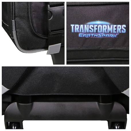 Cartable scolaire à roulettes primaire transformers Noir 6 - vertbaudet enfant 