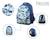 Sac à dos scolaire phileas dinosaures système smart comfort Bleu 5 - vertbaudet enfant 