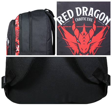 Sac à dos scolaire primaire donjons & dragons Noir 5 - vertbaudet enfant 