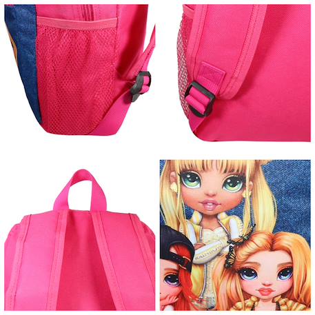 Sac à dos scolaire avec poche rainbow high Rose 5 - vertbaudet enfant 