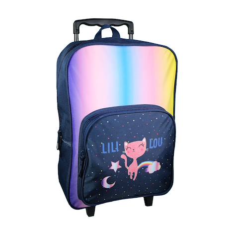 Sac à dos à roulettes primaire lili lou Bleu 2 - vertbaudet enfant 