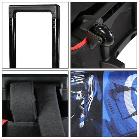 Cartable scolaire à roulettes  disney star wars Bleu 6 - vertbaudet enfant 