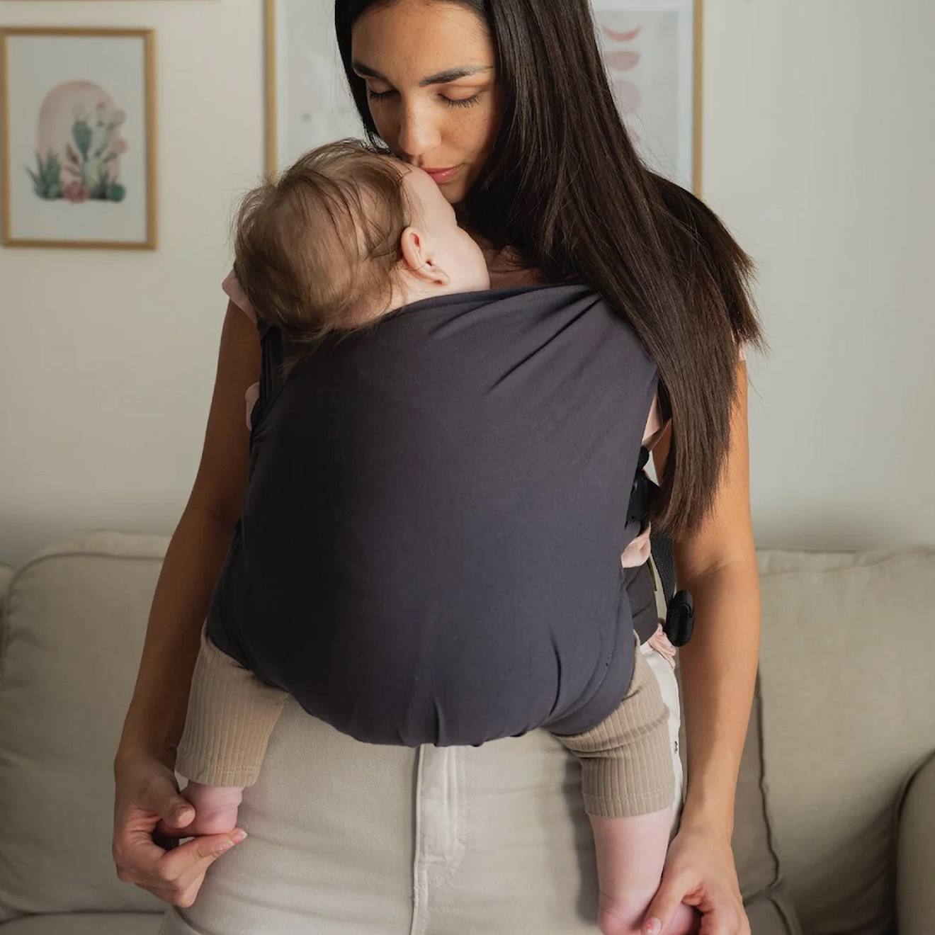 Porte-bébé Latéral Tundwhite - Réglable, Respirant, De La Naissance à 20 Kg (3 Ans), Couleur Noir